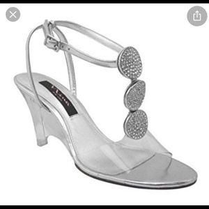 Nina Gadlyn Clear Vinyl Silver Shoes - New